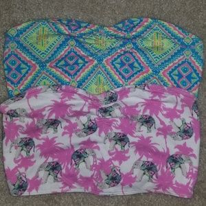 2 FOR 1 Neon Bandeau Tops!!